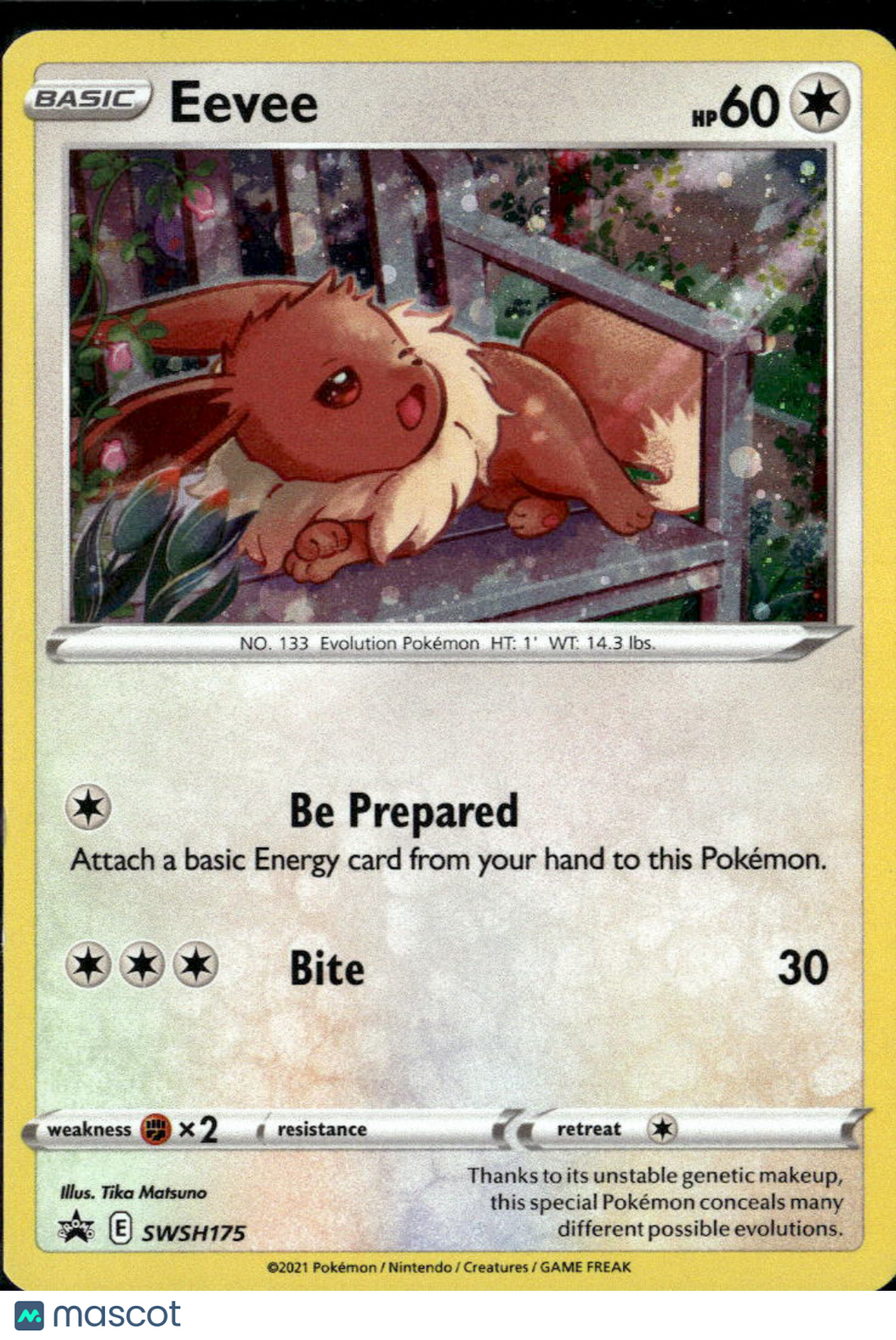 Eevee 2020 Sword & Shield Black Star Promo #SWSH175