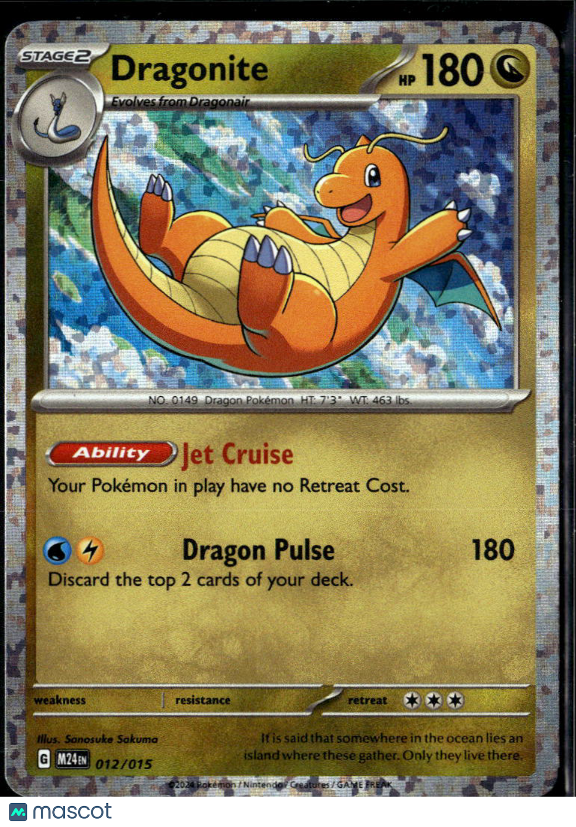 Dragonite Holo #12/15