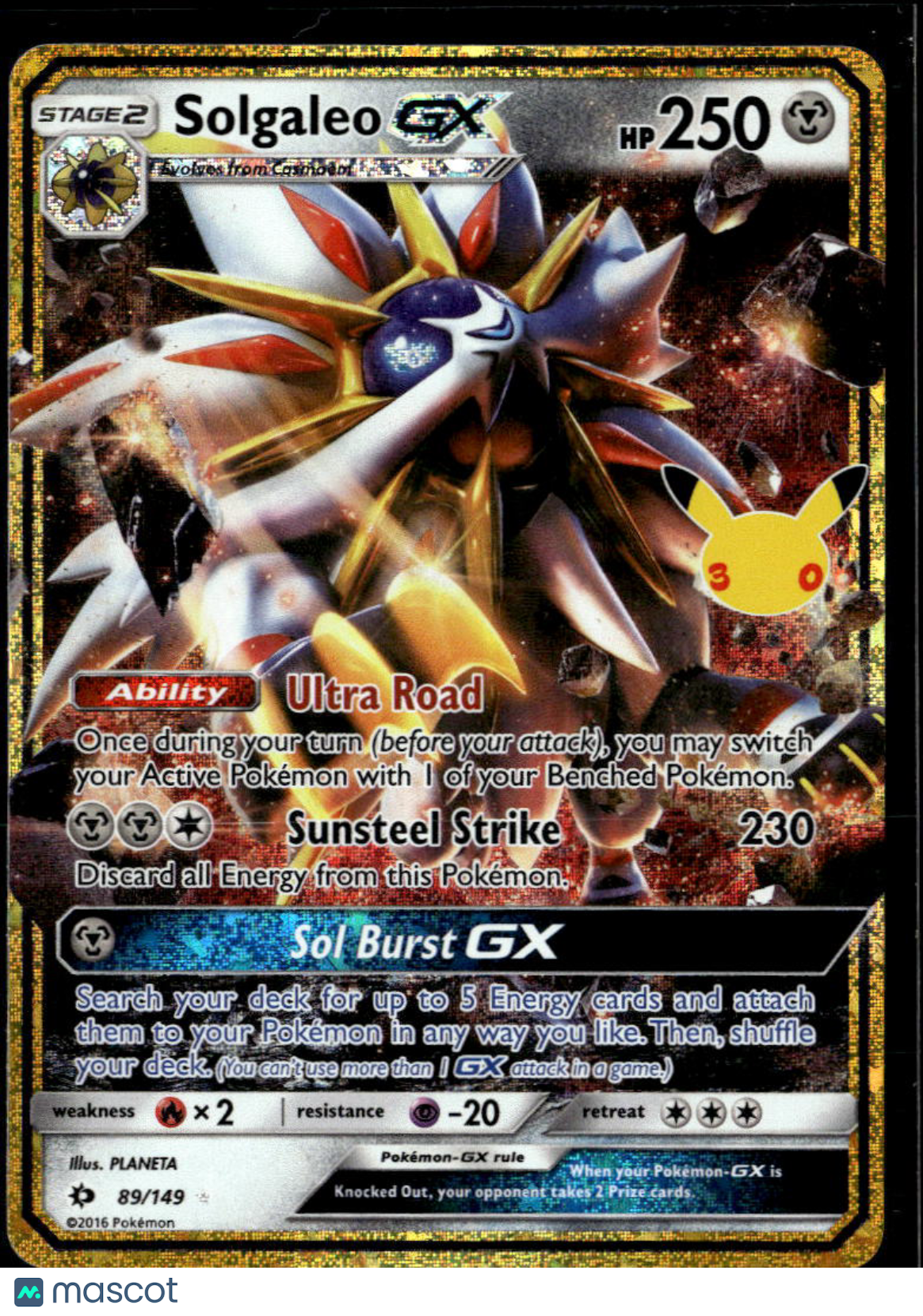 Solgaleo GX 2021 Celebrations Holo #89/149