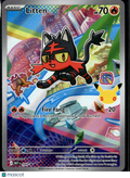 Litten Mega Evolution Holo Black Star Promo FA #044