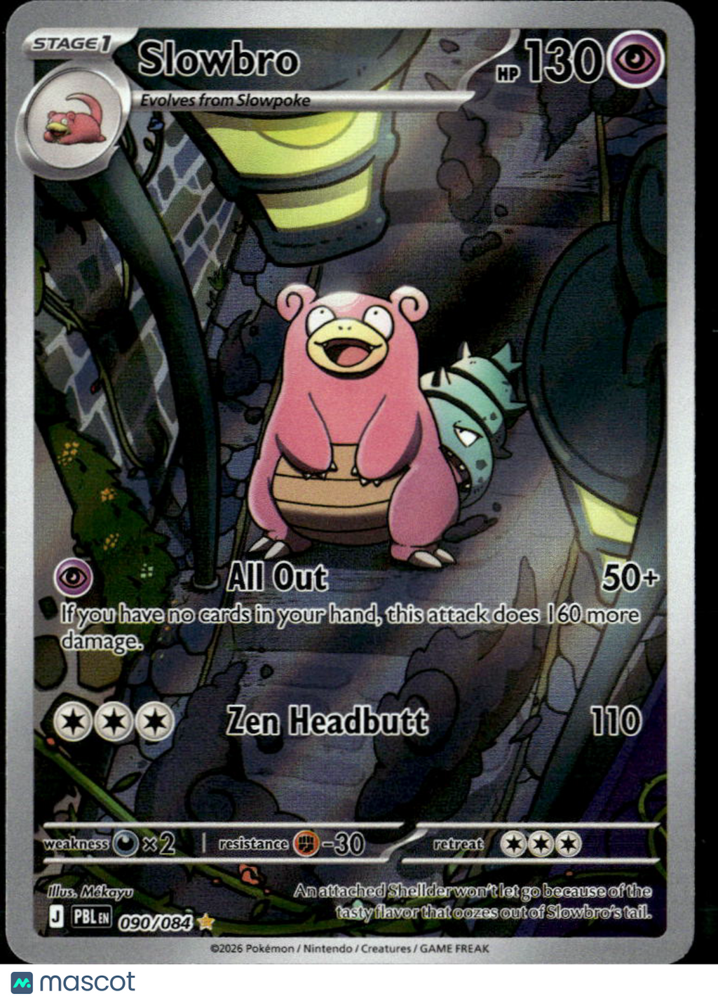 Slowbro 2026 Pitch Black Holo Secret Rare #90/84