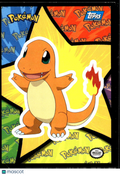Charmander Topps 1999 Sticker Trading Card