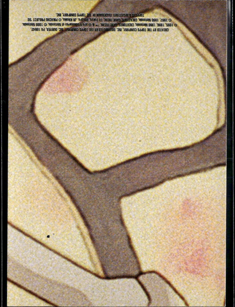 Charmander Topps 1999 Sticker Trading Card