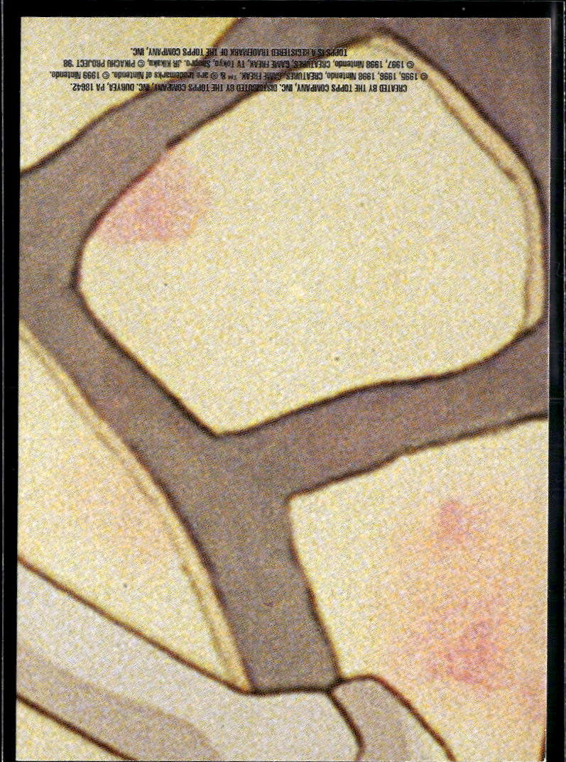 Charmander Topps 1999 Sticker Trading Card