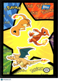 Charmeleon Charmander Charizard Topps 1999 Sticker Trading Card