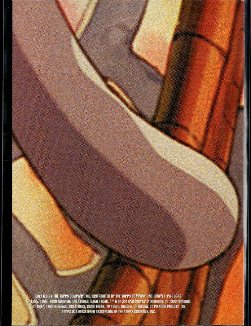 Charmeleon Charmander Charizard Topps 1999 Sticker Trading Card