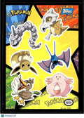 Pokemon Topps 1999 Sticker Trading Card