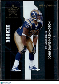 John David Washington 2006 Rookies & Stars Longevity Rookie RC /999 Rams