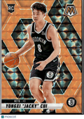 Yongxi "Jacky" Cui 2025 Mosaic Orange Rookie RC 2/25 Brooklyn Nets