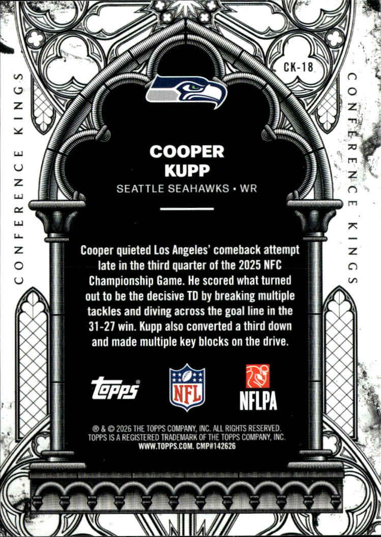 Cooper Kupp 2026 Topps Confrence Kings Green 31/99 Seattle Seahawks