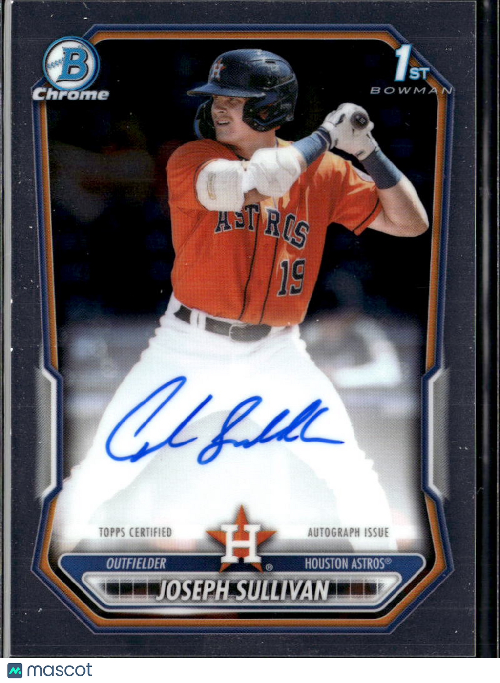 Joseph Sullivan 2026 Bowman Chrome 1st Auto Autograph Houston Astros