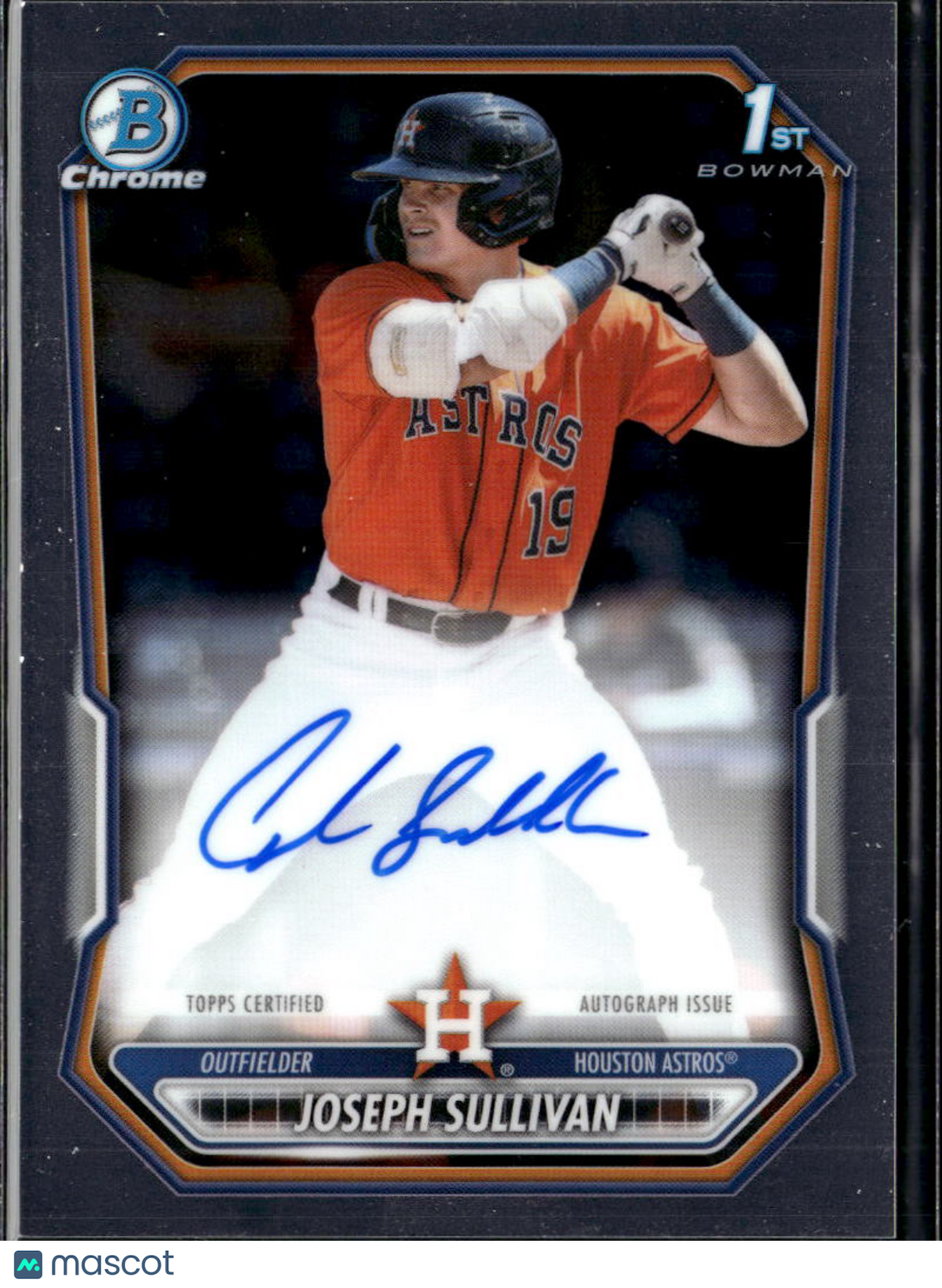 Joseph Sullivan 2026 Bowman Chrome 1st Auto Autograph Houston Astros