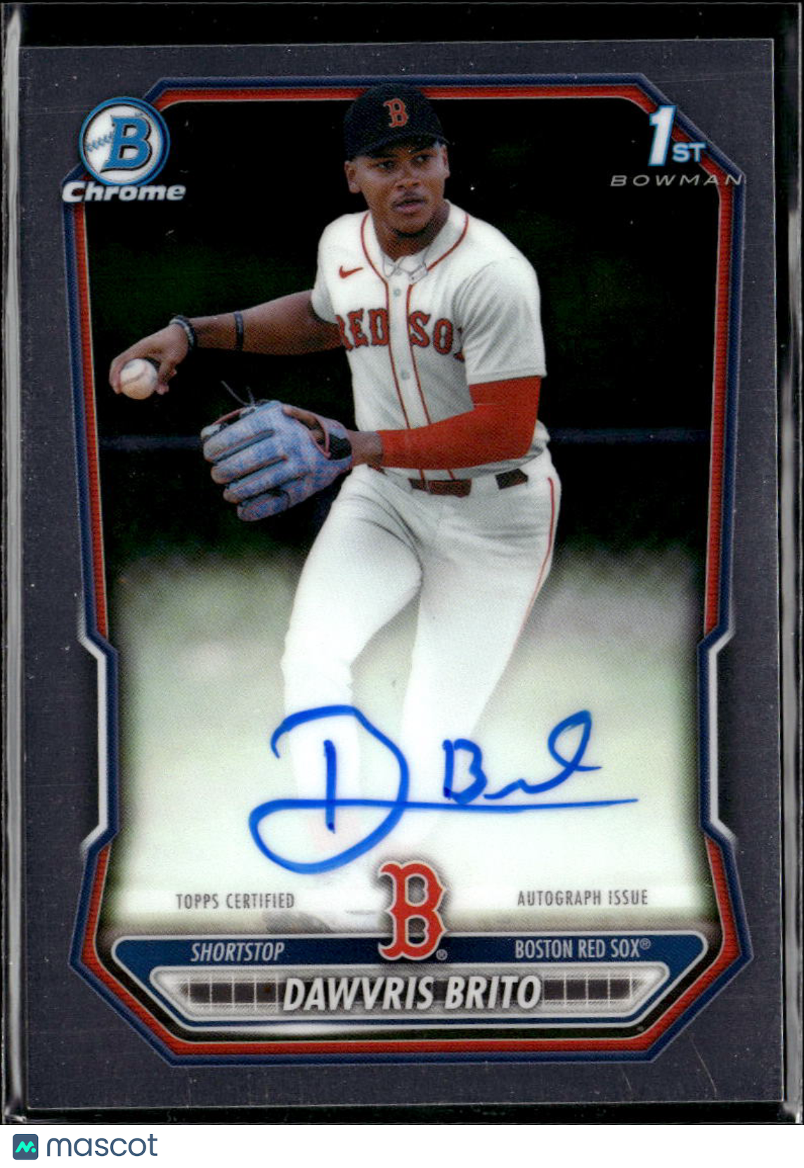 Dawvris Brito 2026 Bowman Chrome 1st Auto Autograph Boston Red Sox
