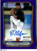 Will Watson 2026 Topps Bowman Chrome 1st Auto Autograph Purple /250 NY Mets
