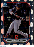 Juneiker Caceres 2026 Bowman Chrome NL Logo SSP Cleveland Guardians