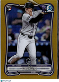 TJ Rumfield 2026 Topps Bowman Chrome RC Gold /50 Colorado Rockies