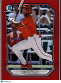 Nelson Rada 2026 Bowman Chrome RED Refractor 5/5 Los Angeles Angels