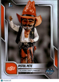 Pistol Pete 2025 Bowman Chrome 1st Refractor Mascot SSP Oklahoma State Cowboys
