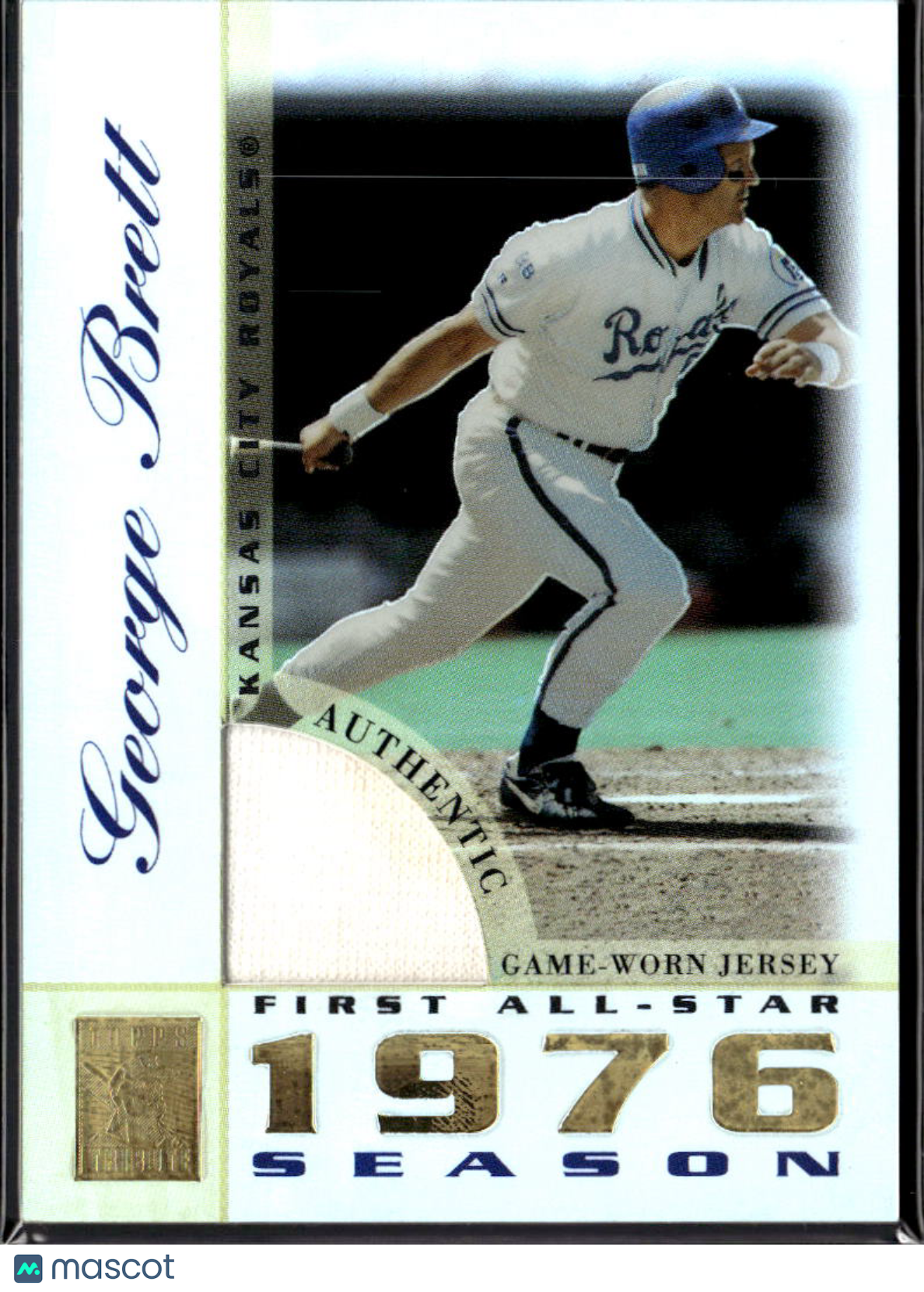 George Brett 2003 Topps Tribute Game Worn Jersey Patch Kansas City Royals
