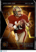 Joe Montana 2025 Silhouette Super Bowl Die-Cut San Francisco 49ers