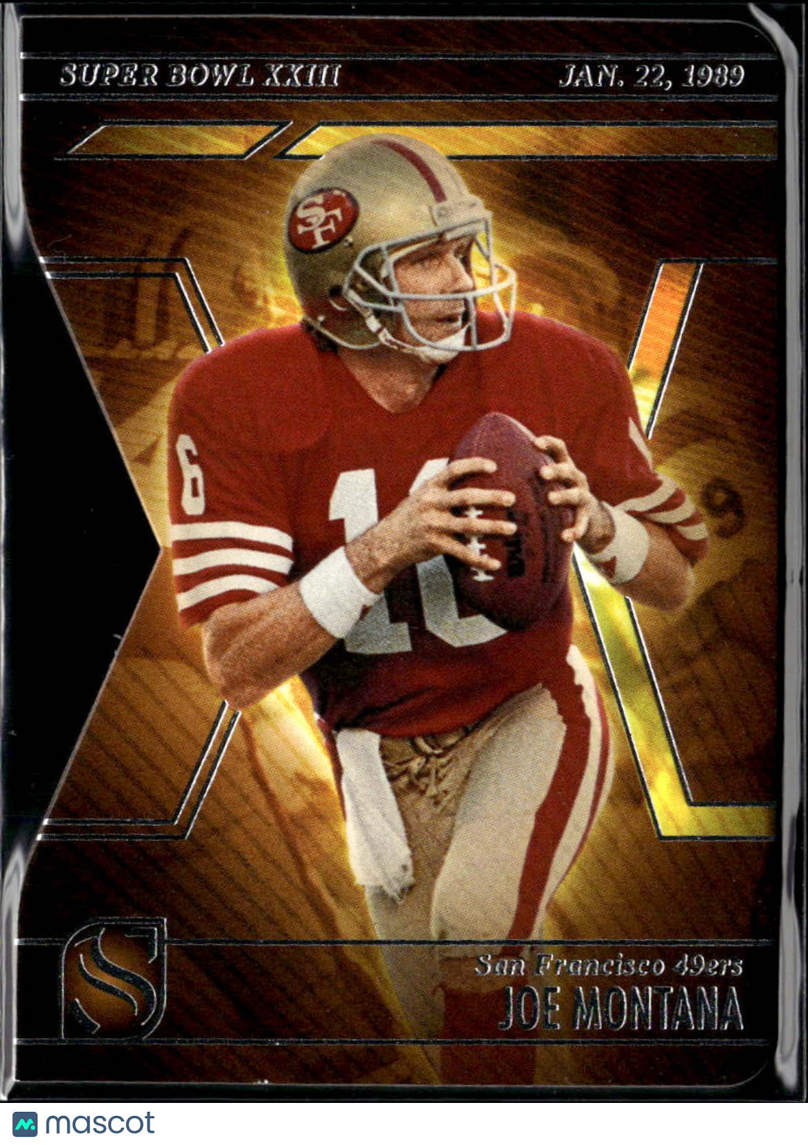 Joe Montana 2025 Silhouette Super Bowl Die-Cut San Francisco 49ers