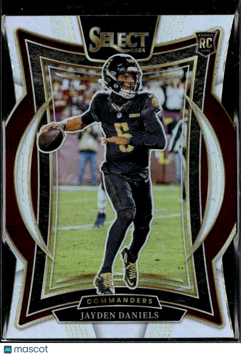 Jayden Daniels 2024 Select Silver Prizm Rookie Die-Cut RC Washington Commanders