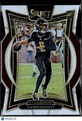 Jayden Daniels 2024 Select Silver Prizm Rookie Die-Cut RC Washington Commanders