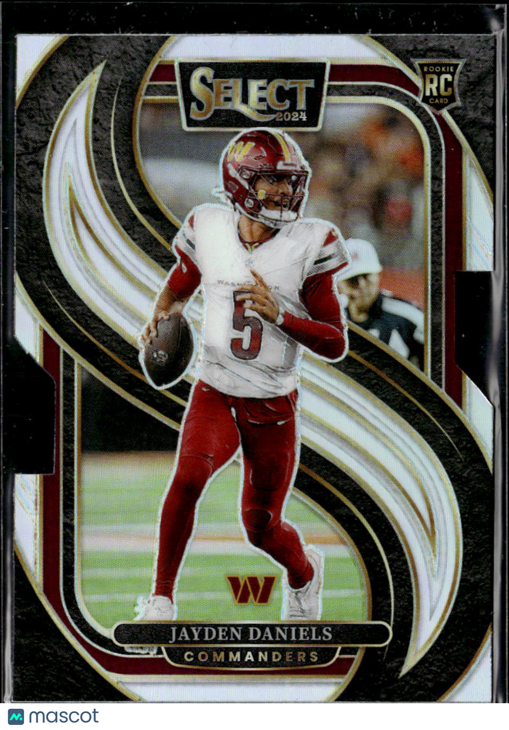 Jayden Daniels 2024 Select Silver Prizm Rookie Die-Cut RC Washington Commanders