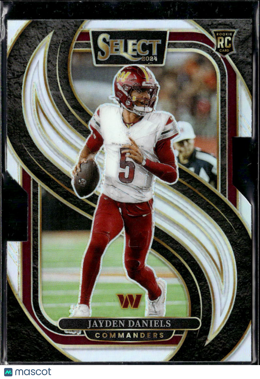 Jayden Daniels 2024 Select Silver Prizm Rookie Die-Cut RC Washington Commanders