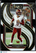 Jayden Daniels 2024 Select Silver Prizm Rookie Die-Cut RC Washington Commanders