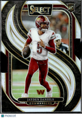 Jayden Daniels 2024 Select Silver Prizm Rookie Die-Cut RC Washington Commanders