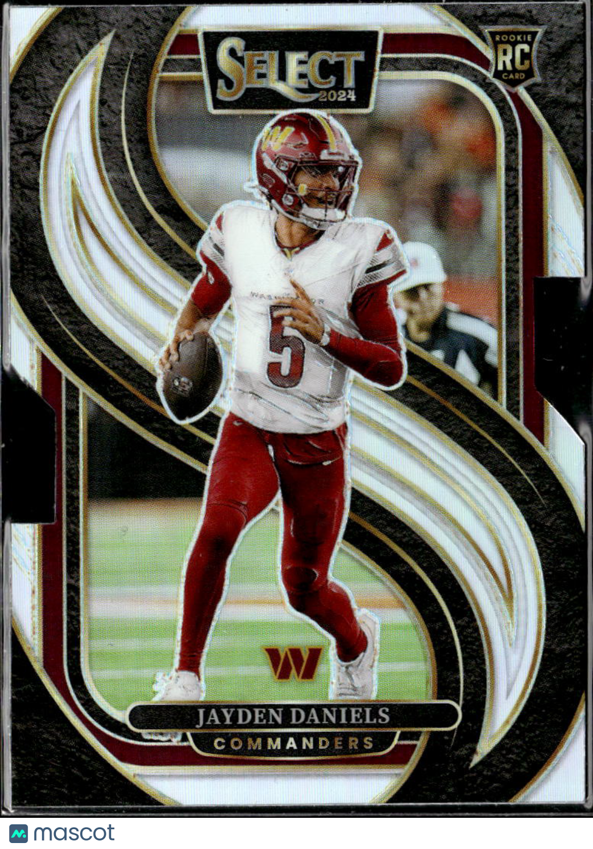Jayden Daniels 2024 Select Silver Prizm Rookie Die-Cut RC Washington Commanders