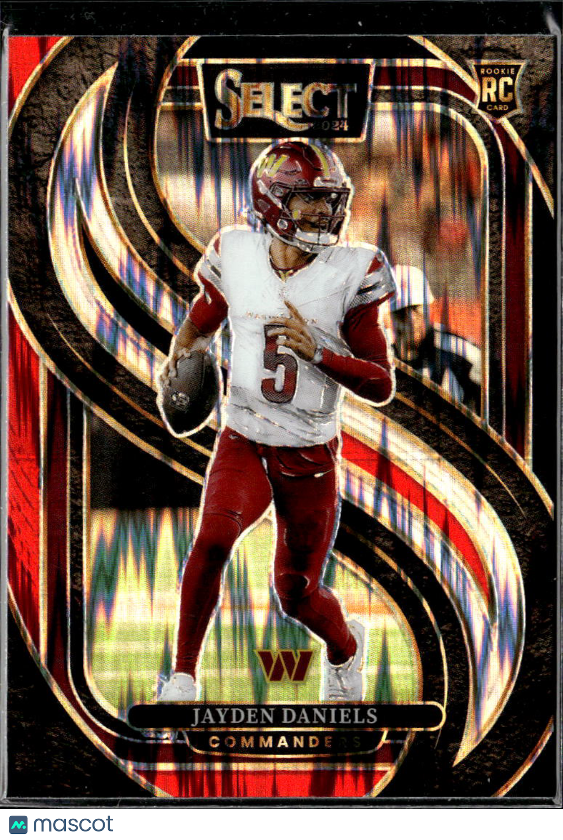 Jayden Daniels 2024 Select Red Shock Prizm Rookie RC Washington Commanders