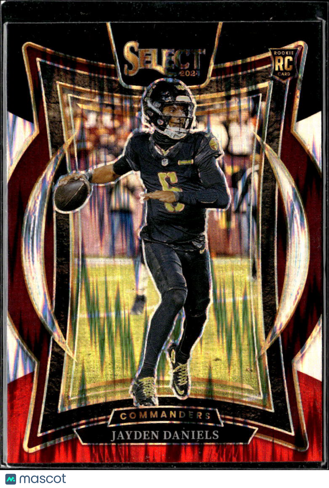 Jayden Daniels 2024 Select Red Shock Prizm Rookie RC Washington Commanders