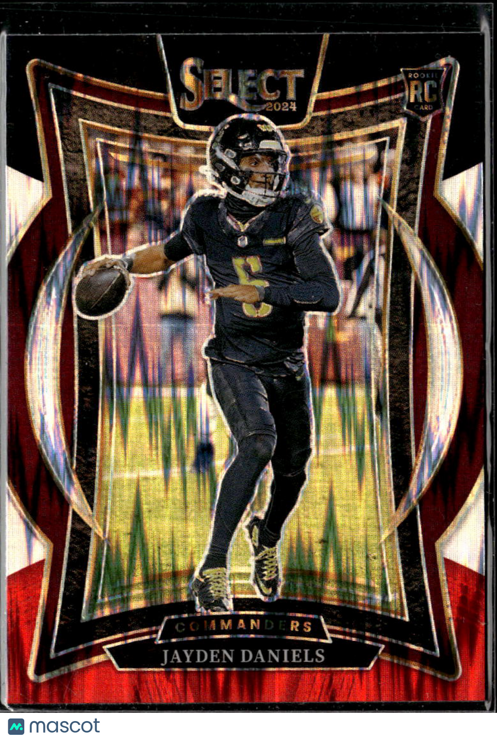 Jayden Daniels 2024 Select Red Shock Prizm Rookie RC Washington Commanders
