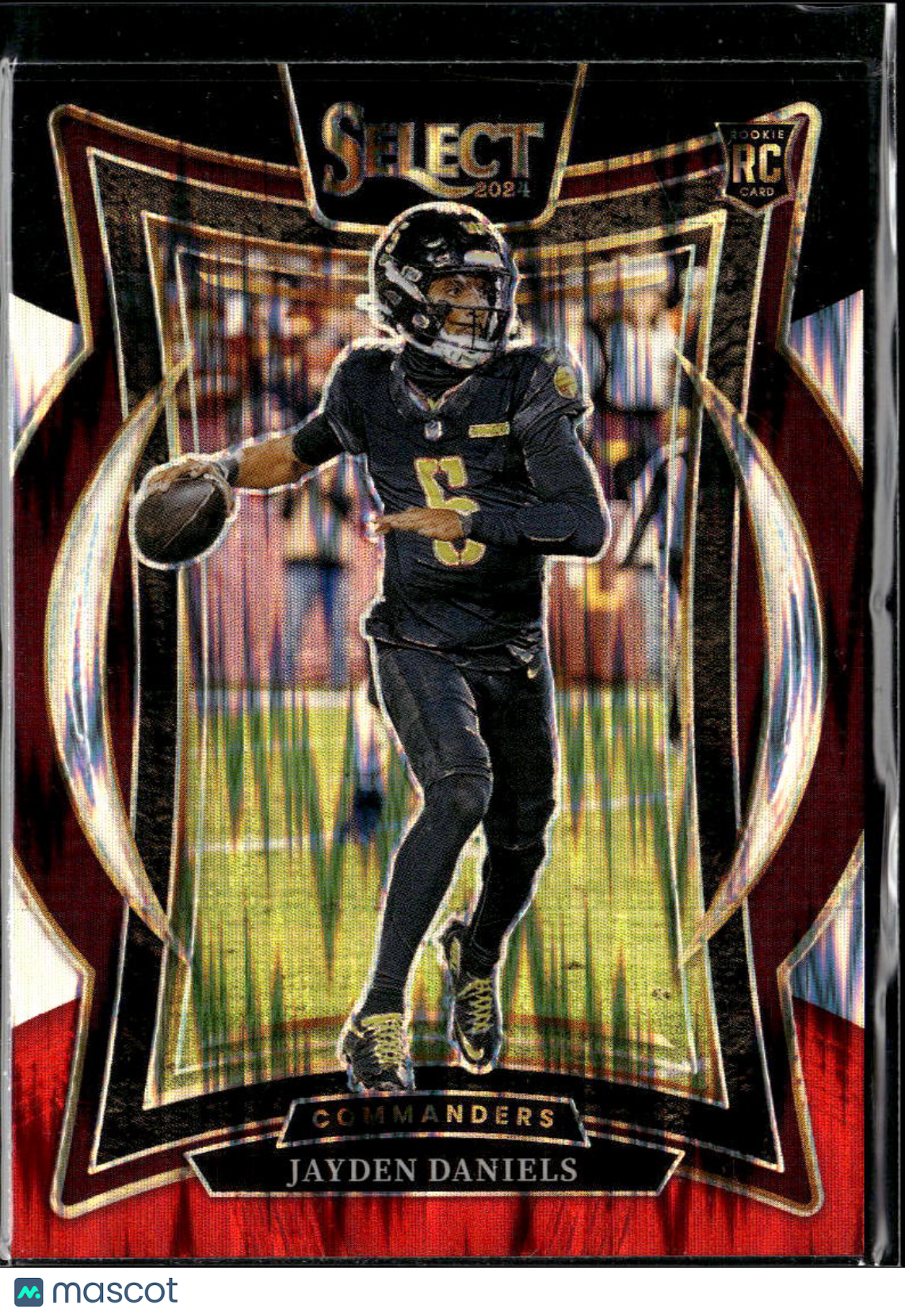 Jayden Daniels 2024 Select Red Shock Prizm Rookie RC Washington Commanders
