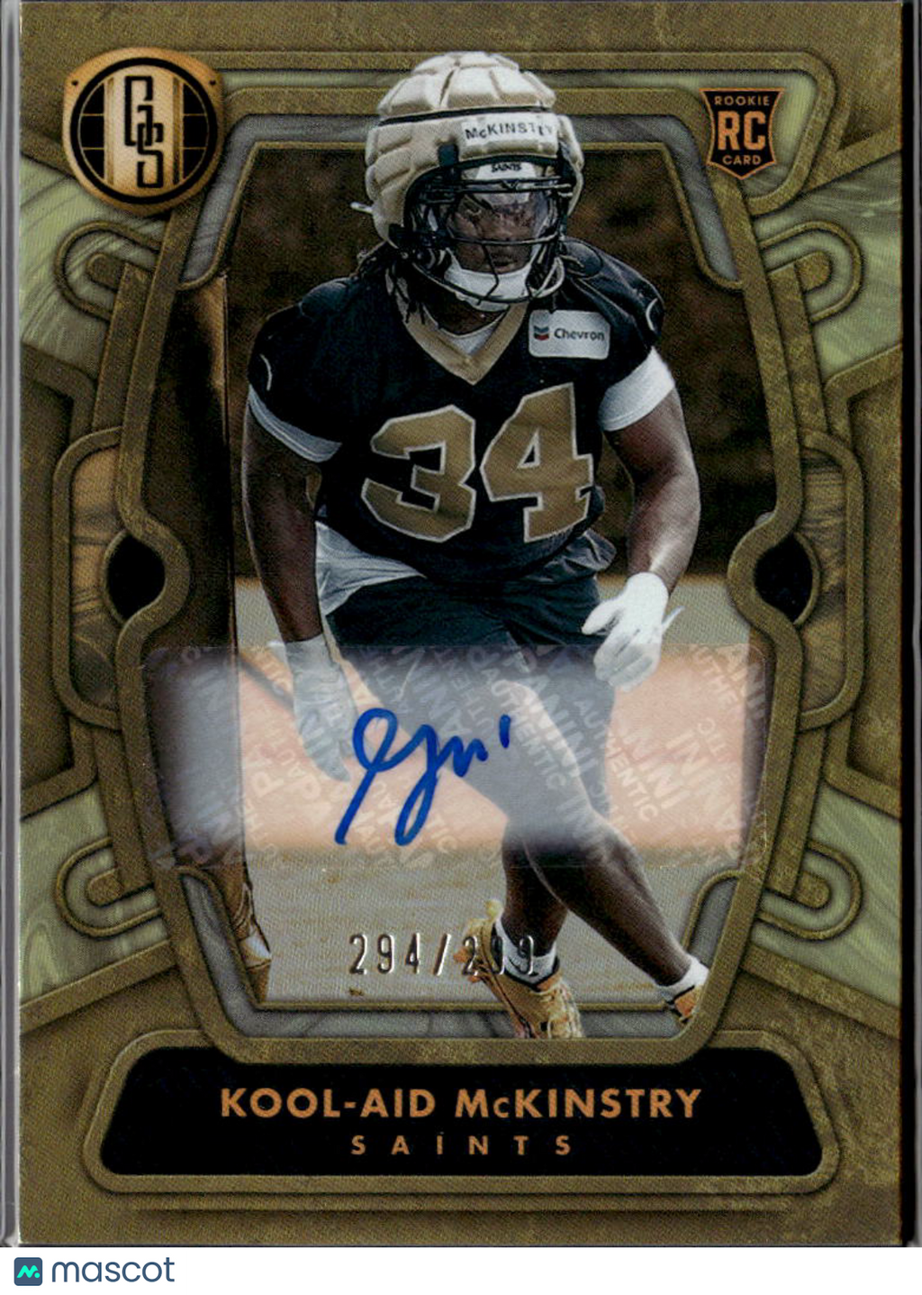 Kool-Aid McKinstry 2024 Gold Standard Auto Autograph RC /299 New Orleans Saints