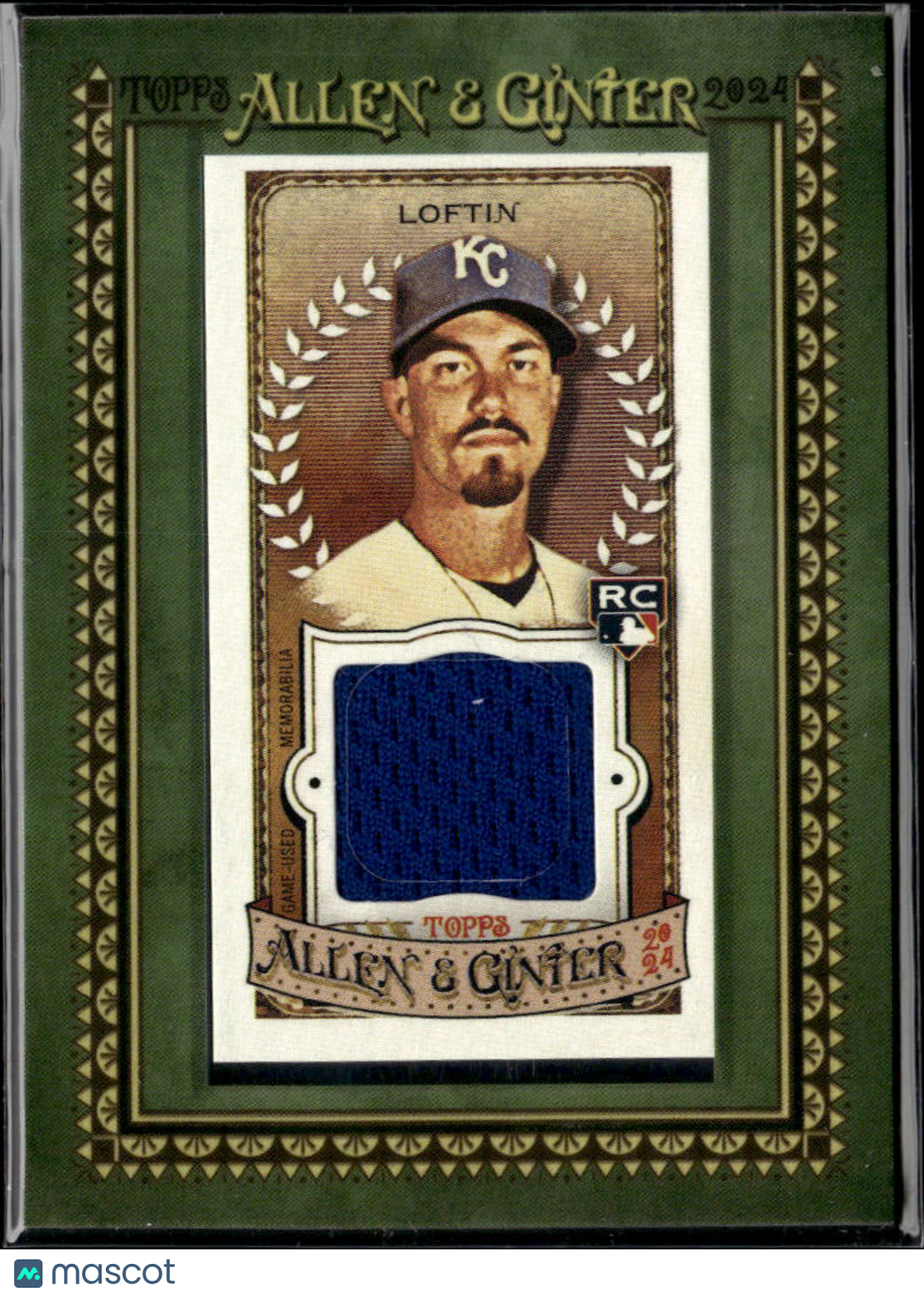 Nick Loftin 2024 Topps Allen & Ginter Jersey Patch RC Kansas City Royals