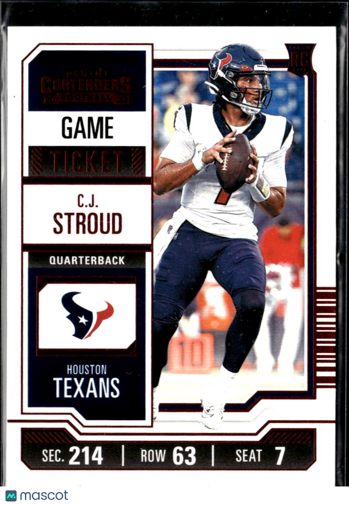 C.J. Stroud 2023 Contenders Red Foil Rookie RC Houston Texans