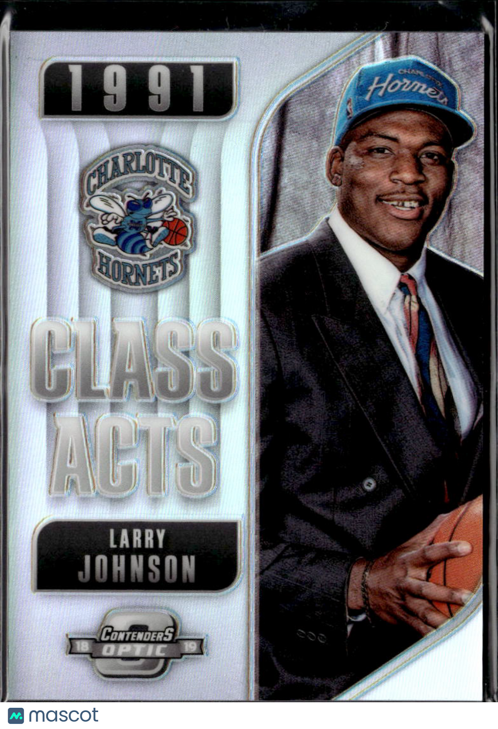 Larry Johnson 2018-19 Contenders Optic Class Acts Silver Charlotte Hornets