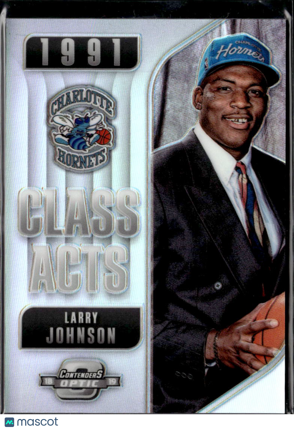 Larry Johnson 2018-19 Contenders Optic Class Acts Silver Charlotte Hornets