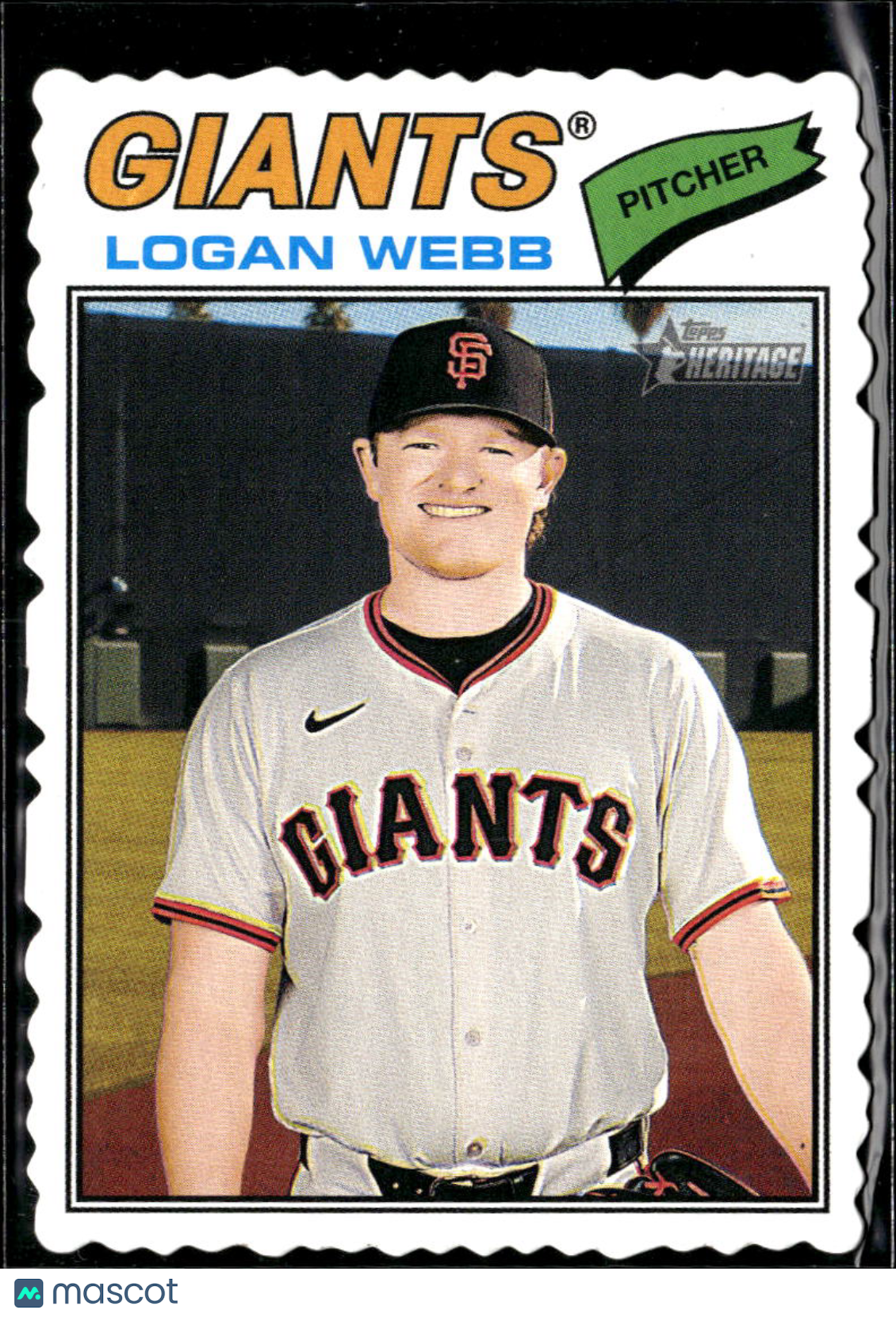 Logan Webb 2026 Topps Heritage Deckle Edge San Francisco Giants