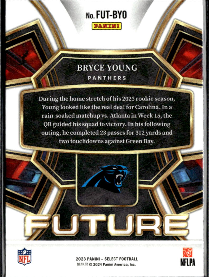 Bryce Young 2023 Select Future Rookie RC Carolina Panthers