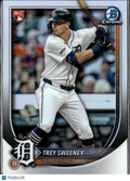 Trey Sweeney 2025 Bowman Chrome RED Rookie RC Detroit Tigers