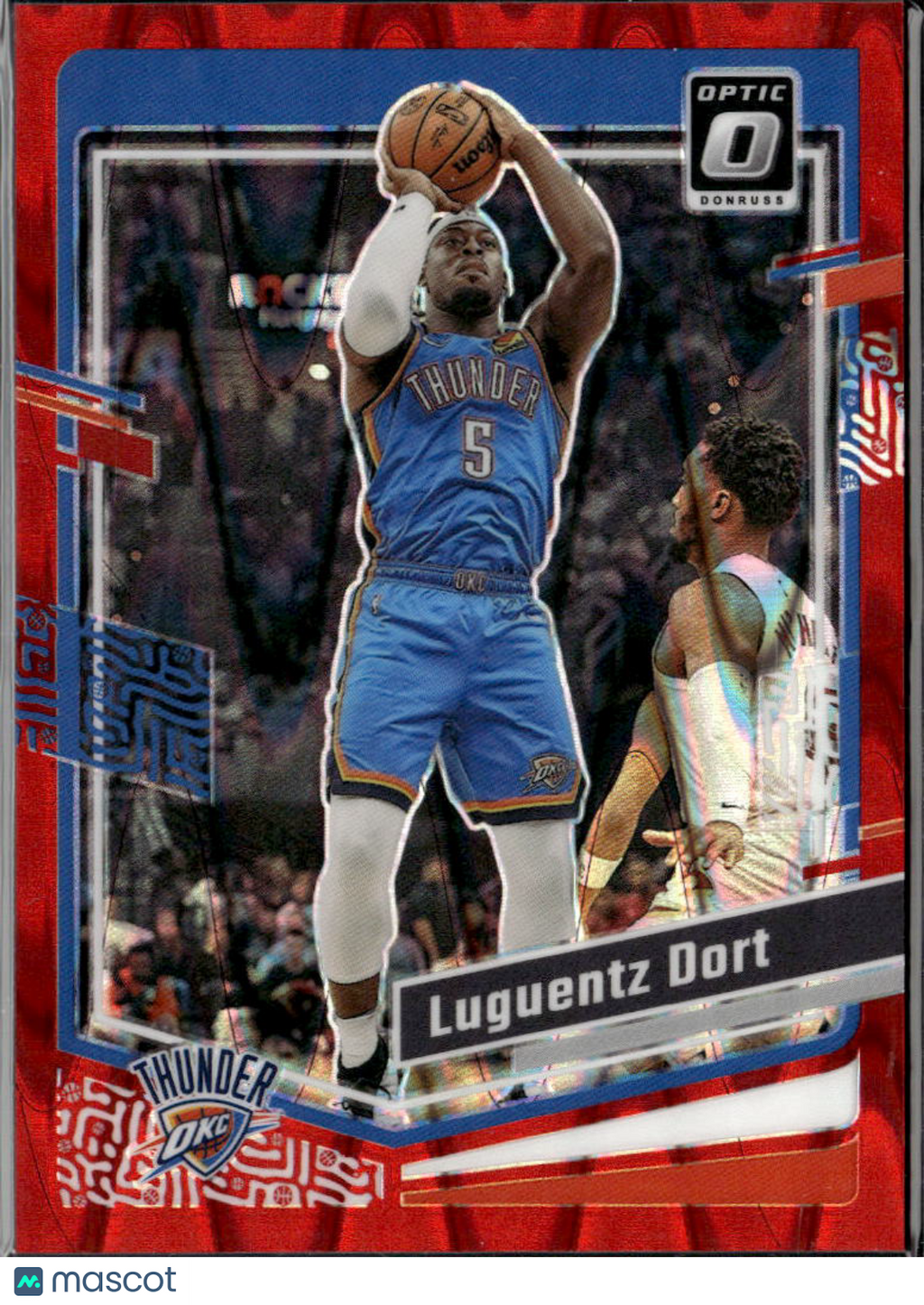 Luguentz Dort 2023-24 Optic Red Shock /130 Oklahoma City Thunder