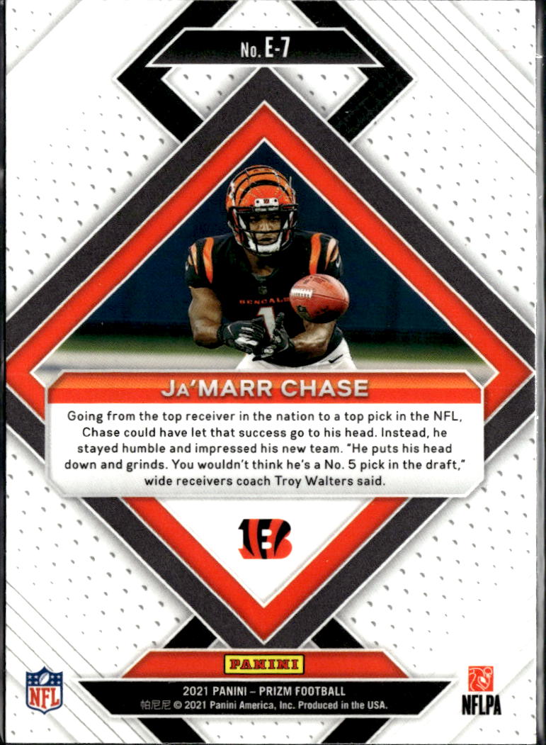 Ja'Marr Chase 2021 Prizm Emergent Rookie RC Cincinnati Bengals