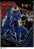 Tutu Atwell 2021 Select Field Level Tricolor Prizm RC 28/75 Los Angeles Rams