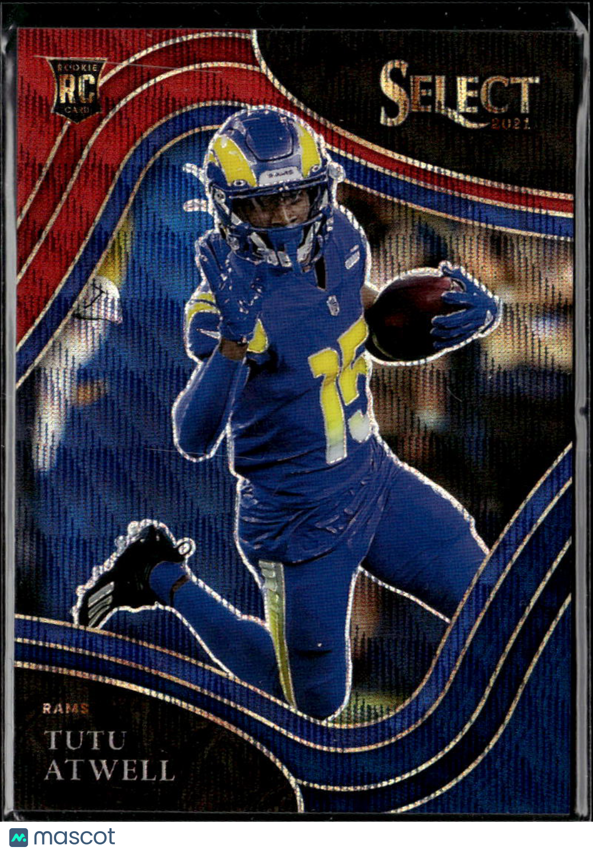 Tutu Atwell 2021 Select Field Level Tricolor Prizm RC 28/75 Los Angeles Rams