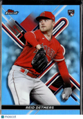 Reid Detmers 2022 Topps Finest Sky Blue RC /300 Los Angeles Angels