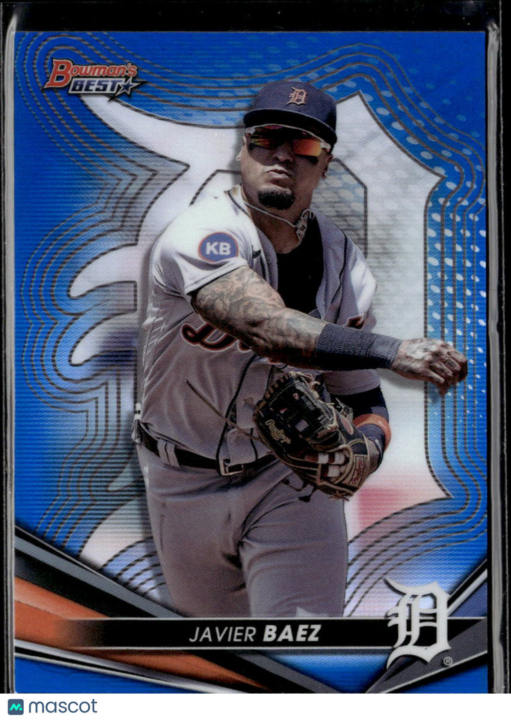 Javier Baez 2022 Bowman's Best Blue Refractor 88/150 Detroit Tigers